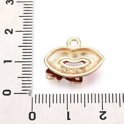 Alloy Enamel Pendants ENAM-T024-13A-G-1
