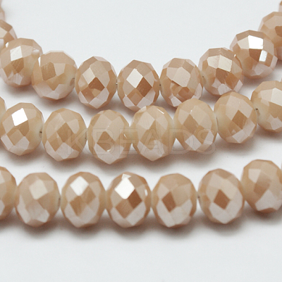 Electroplate Glass Bead Strands EGLA-G014-8mm-FR-A05-1