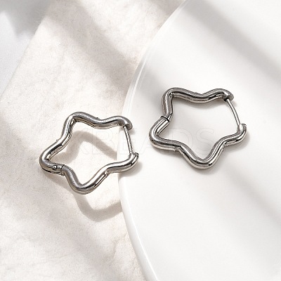 201 Stainless Steel Hoop Earrings EJEW-Z137-02P-05-1
