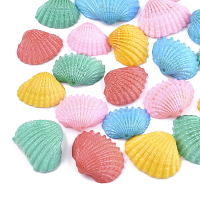 Spray Painted Sea Shell Pendants SSHEL-T007-01-1