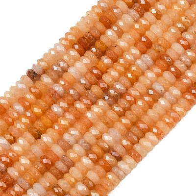 Natural Red Aventurine Beads Strands GG-CBAE4D4-A01-01-1