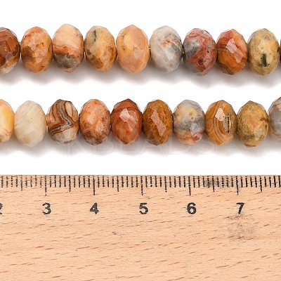 Natural Crazy Agate Beads Strands G-C259-A04-8x12mm-1
