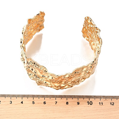 304 Stainless Steel Open Bangles BJEW-D308-02G-A-1