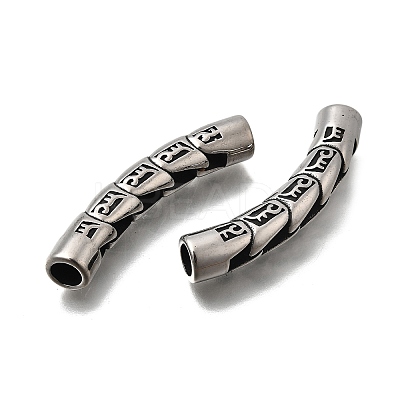 304 Stainless Steel Tube Beads STAS-D382-13AS-1