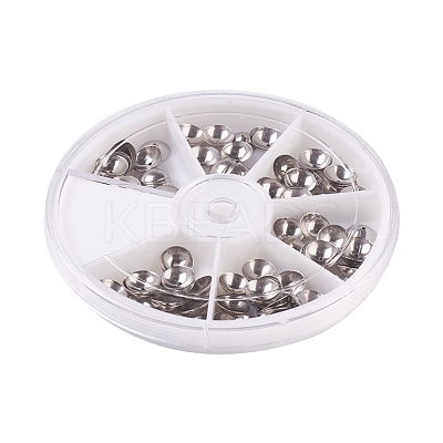 Tarnish Resistant 304 Stainless Steel Bead Caps STAS-JP0004-09P-1
