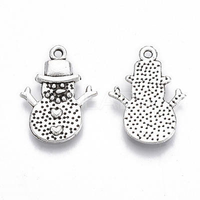 Tibetan Style Alloy Pendants TIBE-N010-37AS-RS-1