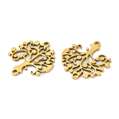 201 Stainless Steel Connector Charms STAS-Q245-14G-1