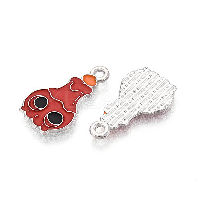 Halloween Theme Alloy and Enamel Pendants ENAM-T021-31K-02P-1
