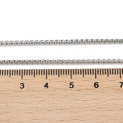 Tarnish Resistant 304 Stainless Steel Venetian Chain Necklace Making STAS-A028-N032P-1