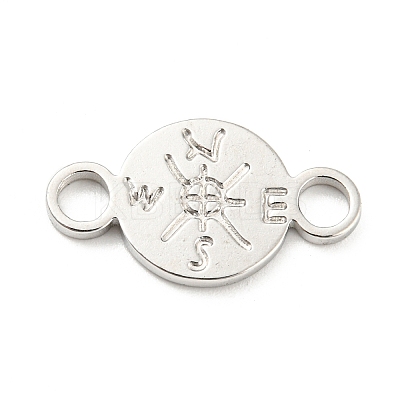 Tarnish Resistant 304 Stainless Steel Connector Charms STAS-I202-33P-1