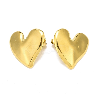 Ion Plating(IP) 304 Stainless Steel Stud Earrings EJEW-K268-06G-1