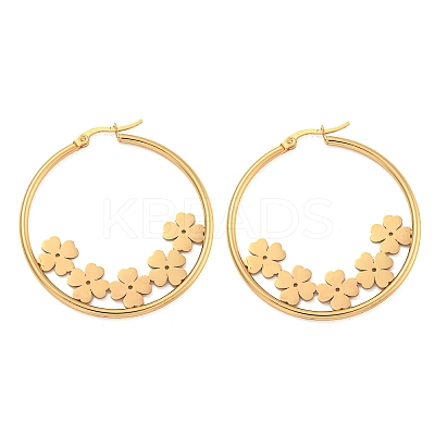 304 Stainless Steel Huggie Hoop Earrings EJEW-P282-01A-G-1