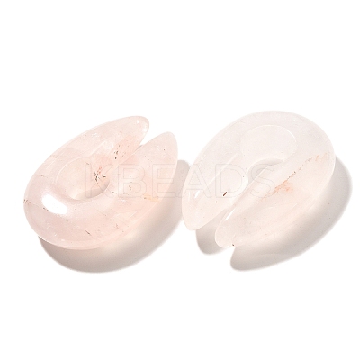 Natural Rose Quartz Ear Plugs Gauges G-I359-13A-02-1
