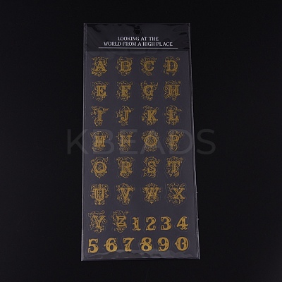 Waterproof Hot Stamping Stickers DIY-K016-A08-1