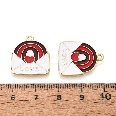 Valentine's Day Alloy Enamel Pendants ENAM-T023-15A-1