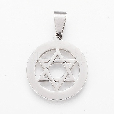 Tarnish Resistant 304 Stainless Steel Pendants STAS-F106-23P-1