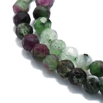 Natural Ruby in Zoisite Beads Strands G-P457-A01-29-1