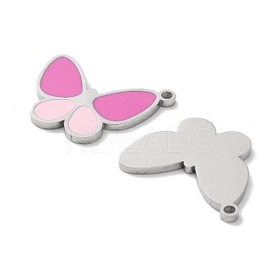 304 Stainless Steel Pendants STAS-P339-13P-02-1