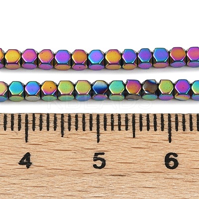 Electroplate Non-magnetic Synthetic Hematite Beads Strands G-I175-09-M-1