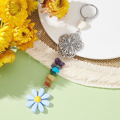 Flower Resin Keychains KEYC-JKC00556-03-1