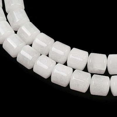 Natural White Jade Beads Strands G-G275-D17-10x10mm-1