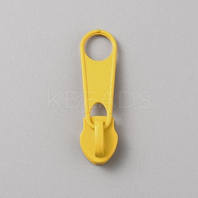 Spray Painted Zinc Alloy Zipper Pull FIND-WH0427-33A-15-1