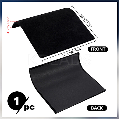 Paper Covered with Velvet Necklace Organizer Jewelry Display Stands ODIS-WH0031-37-1