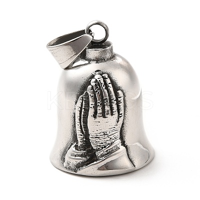 Tibetan Style 304 Stainless Steel Pendants STAS-K243-13AS-1