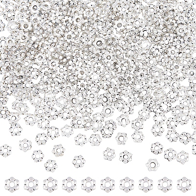 400Pcs Tibetan Style Alloy Flower Spacer Beads FIND-DC0005-30-1