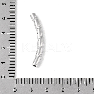 304 Stainless Steel Curved Tube Beads LS-STAS-M071-03H-P-1