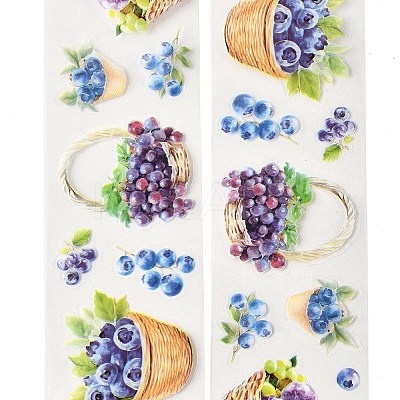 Fruits PET Self-Adhesive Stickers DIY-K074-11C-1