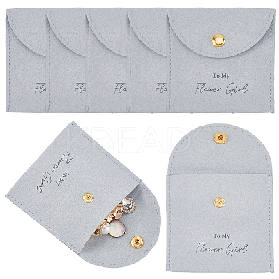 10Pcs Velvet Pouches with Snap Button ABAG-SP0001-42A-1