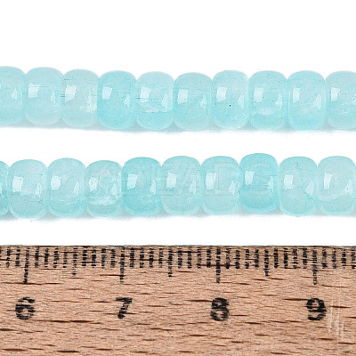 Ombre Effect Dyed Glass Beads Strands GLAA-Q106-05A-A07-1