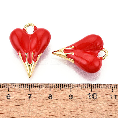 Brass Enamel Pendants KK-N257-75G-1