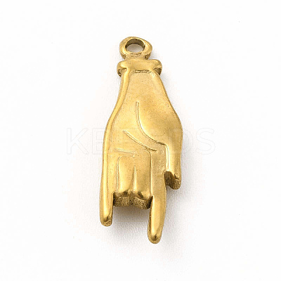 304 Stainless Steel Pendants STAS-M305-16G-1