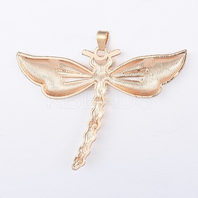 Alloy Enamel Big Pendants ENAM-F123-03G-1