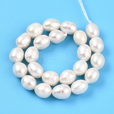 Natural Cultured Freshwater Pearl Beads Strands PEAR-N012-06Y-01-1