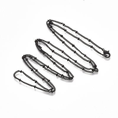 Brass Coated Iron Curb Chain Necklace Making MAK-T006-02A-1