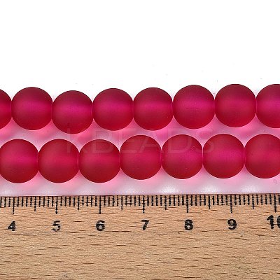 Baking Paint Transparent Glass Bead Strands X-GLAA-S031-10mm-39-1