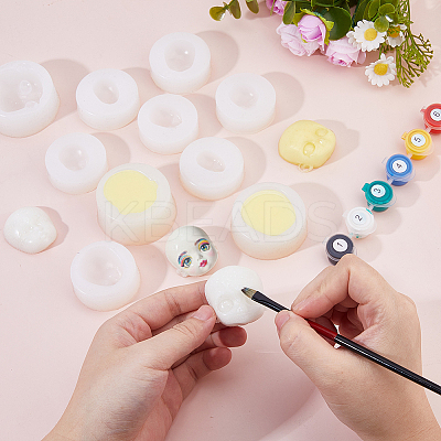 10Pcs 10 Styles Fondant Silicone Molds DIY-FH0010-39-1