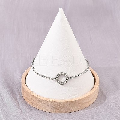 304 Stainless Steel Cup Chains Bracelets for Women BJEW-D364-01B-P-1