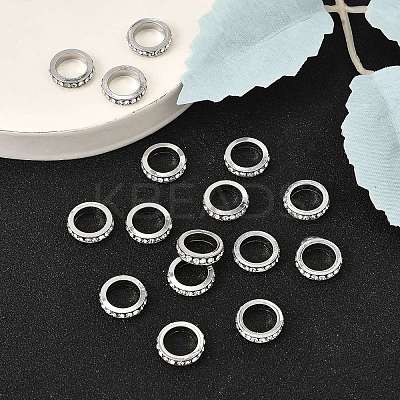 Brass Rhinestone Spacer Beads RB-H252-01P-1