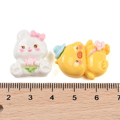 Cartoon Animal Theme Opaque Resin Decoden Cabochons CRES-M033-02-1