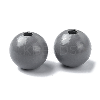 Wood Large Hole European Beads WOOD-D027-01M-1