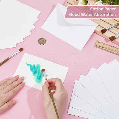 50Pcs Wood Pulp Cotton Blank Greeting Cards DIY-WH0816-027A-1