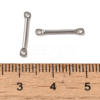 Non-Tarnish 304 Stainless Steel Connector Charms STAS-Q323-06B-P-1