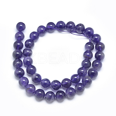 Natural Amethyst Beads Strands G-E481-03-10mm-1