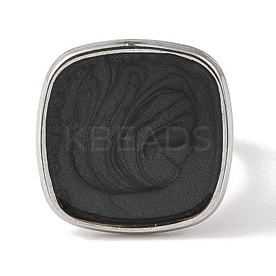 304 Stainless Steel Enamel Open Cuff Rings for Women RJEW-F166-23P-02-1