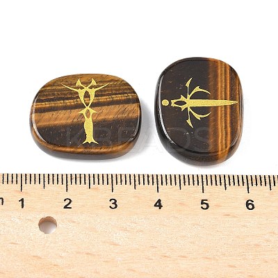 4Pcs 4 Styles Natural Tiger Eye Display Decorations G-F786-02C-06-1