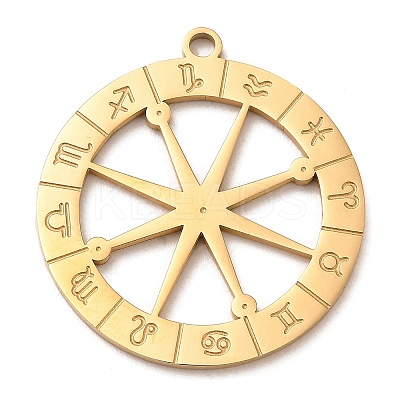 Ion Plating(IP) 304 Stainless Steel Pendants LS-STAS-E199-10G-1